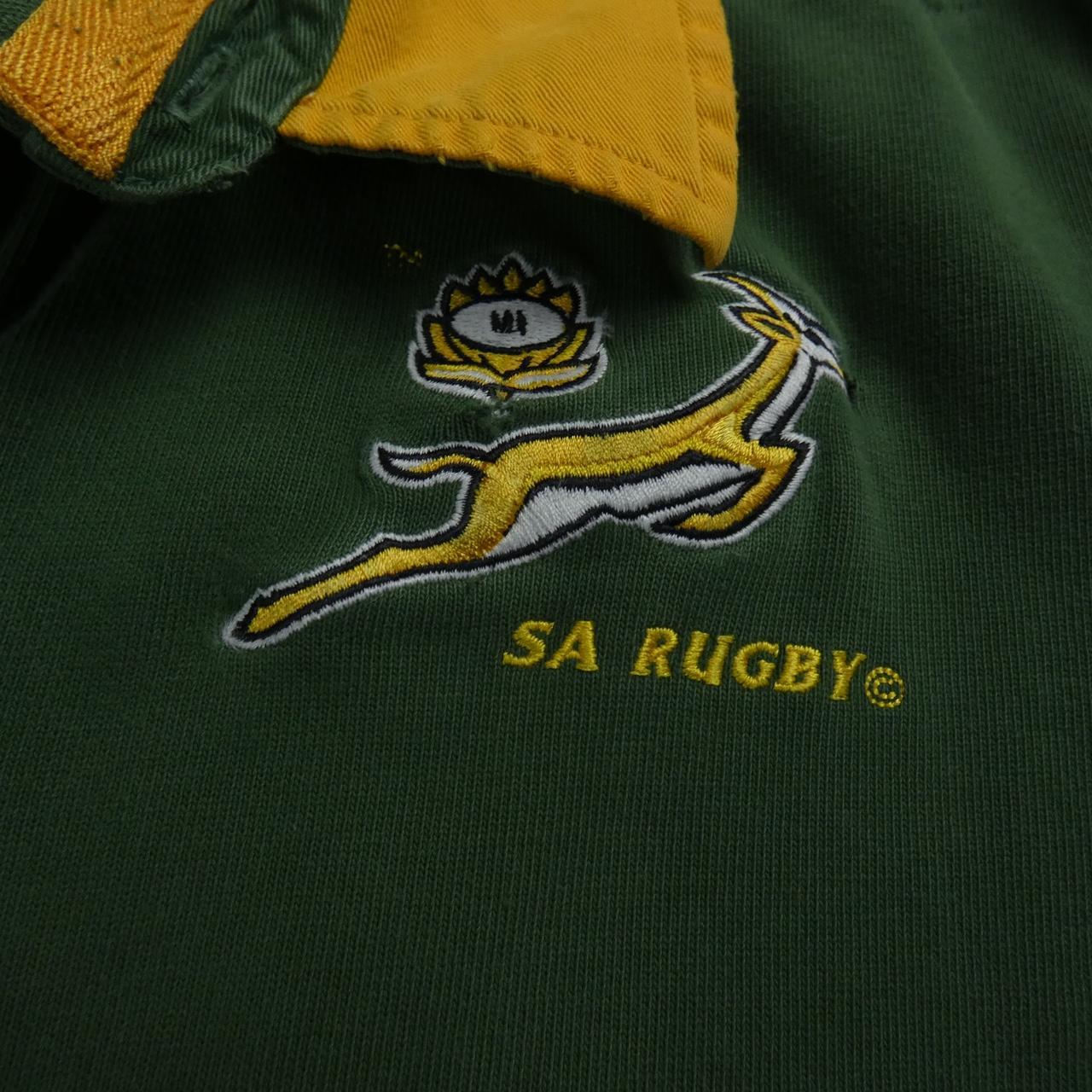 South Africa Nike rugby union shirt Green and... - Depop