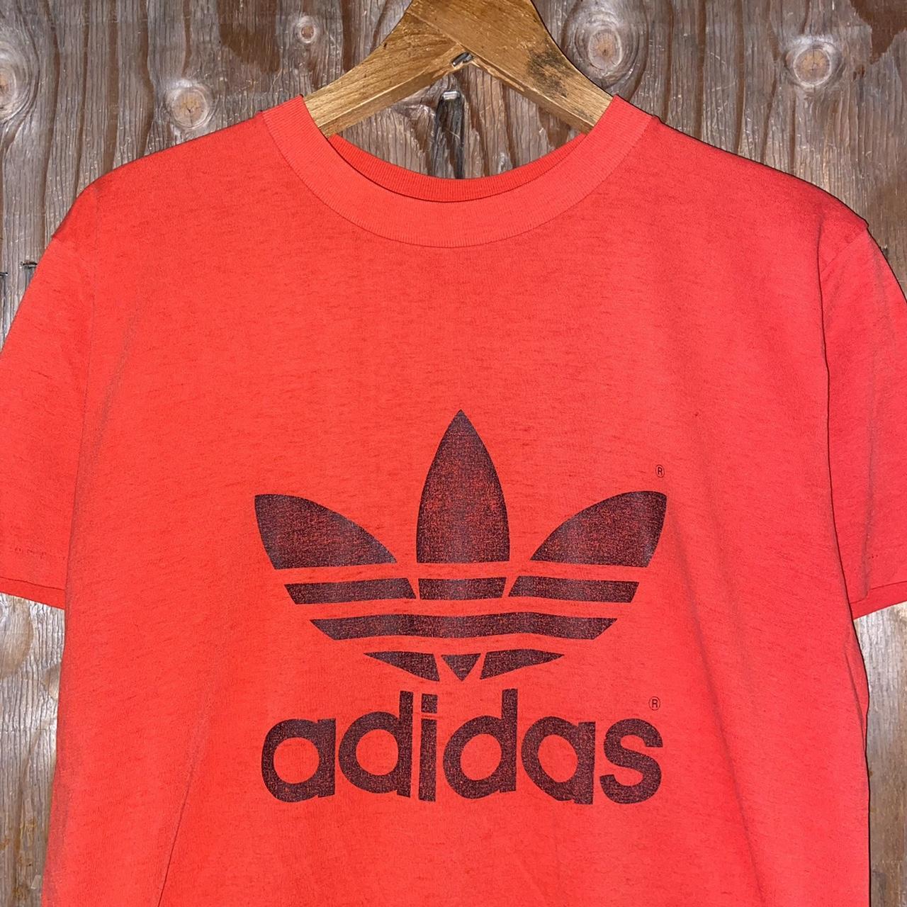 Adidas Men's Red and Black T-shirt | Depop