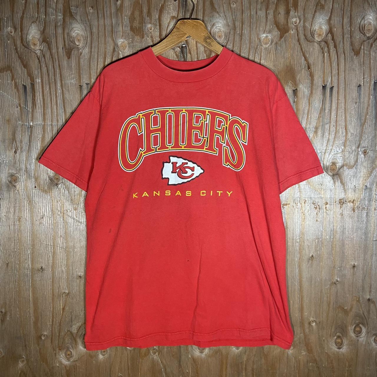 Vintage Kansas City Chiefs Big Spellout Crewneck - Depop