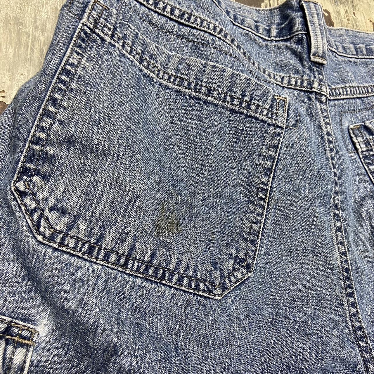 2000s wrangler denim cargo shorts good condition... - Depop