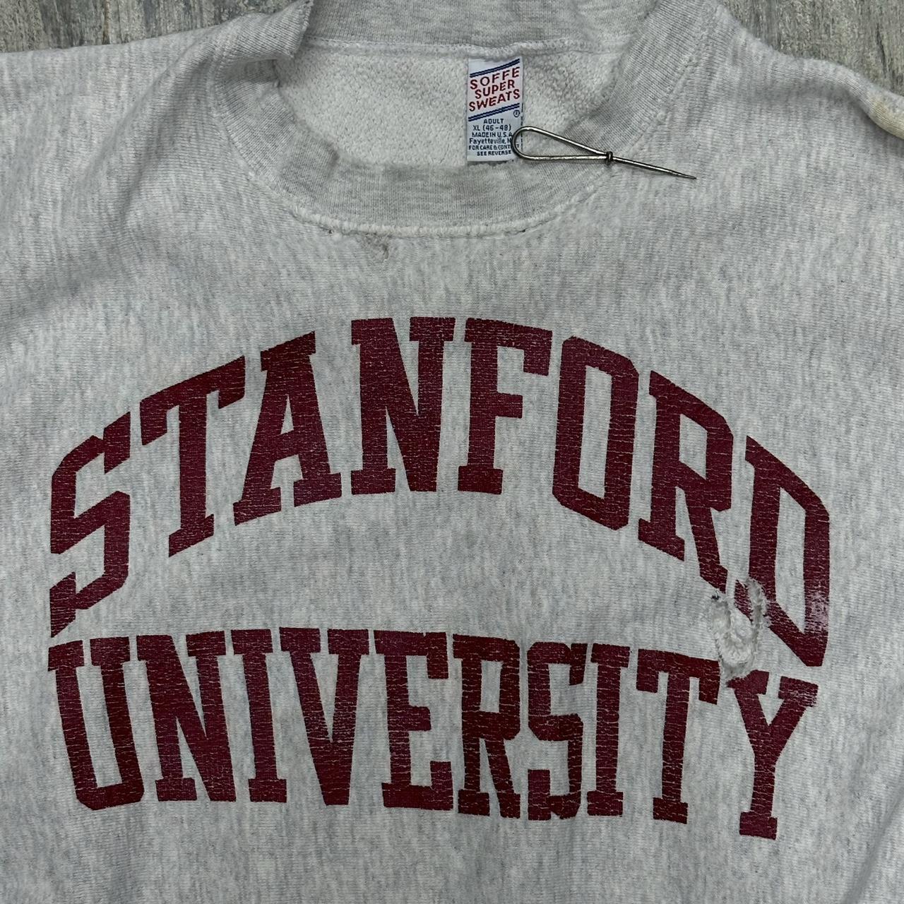 Stanford university reverse weave style crewneck... - Depop