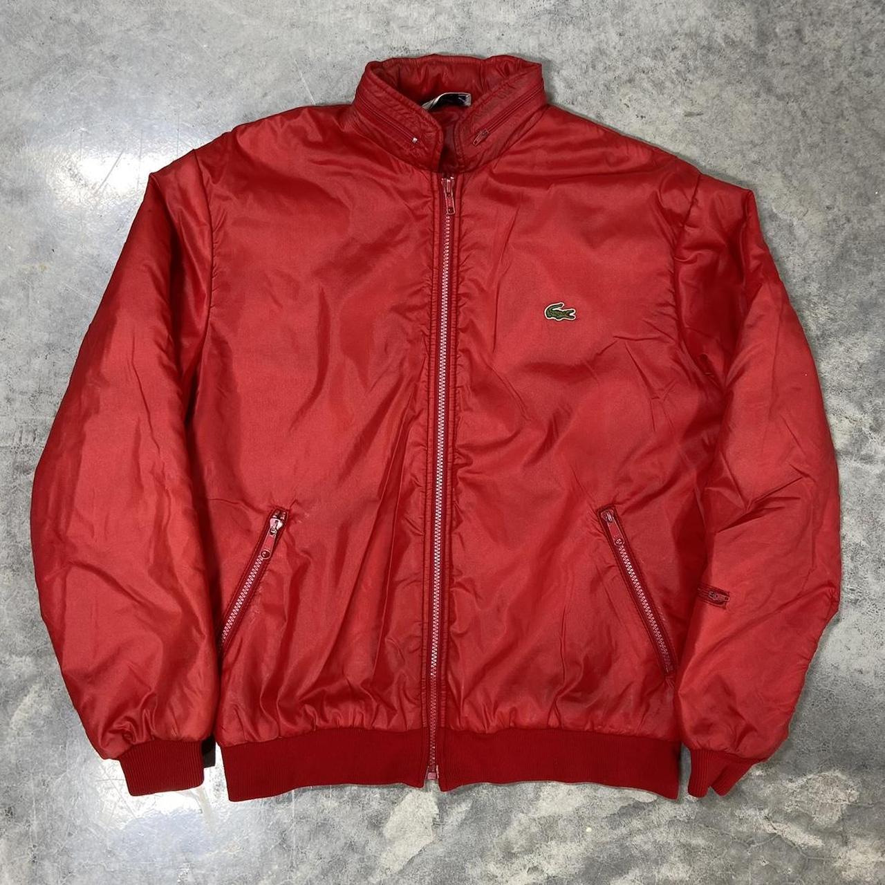 Lacoste red deals windbreaker