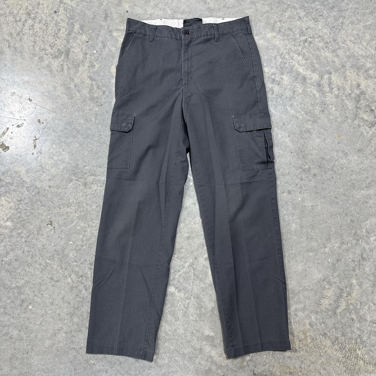 Red kap dark grey utility cargo work pants , nice... - Depop