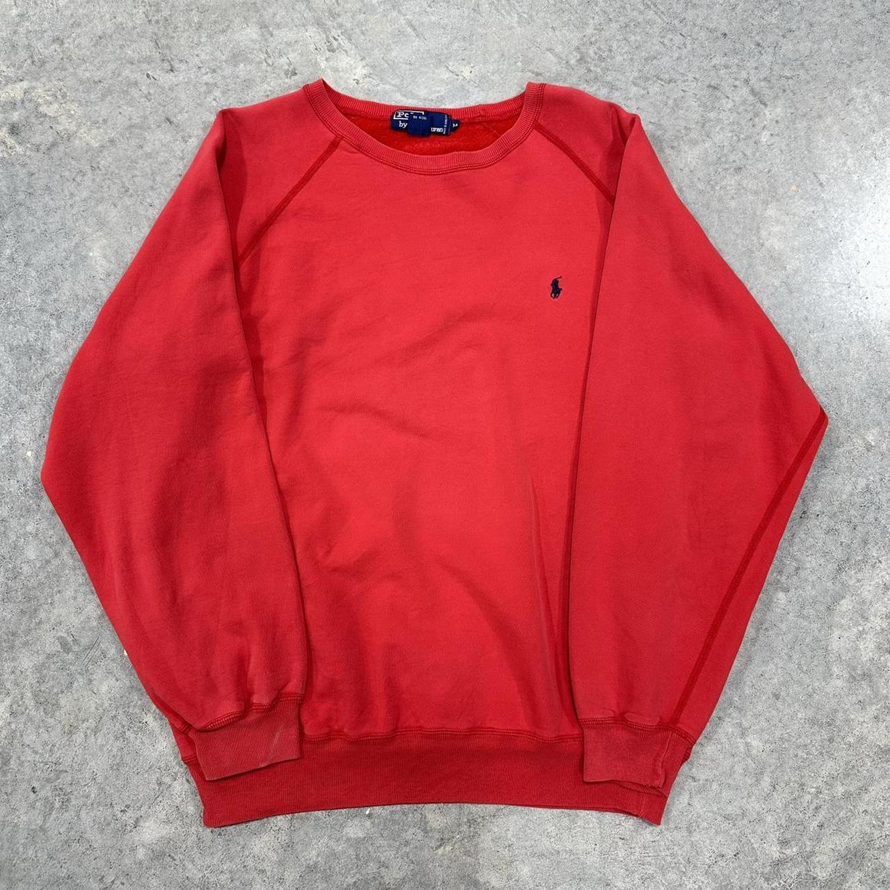 Polo Ralph Lauren vintage red crewneck Good... - Depop