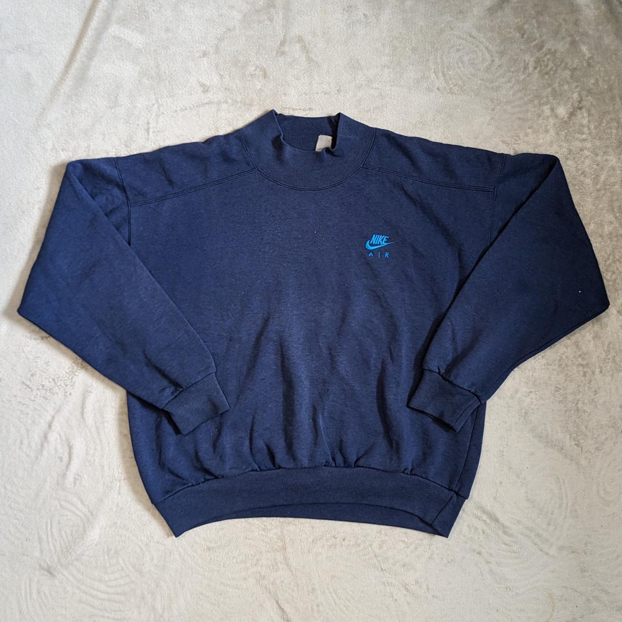Nike Men's Navy and Blue Sweatshirt Depop