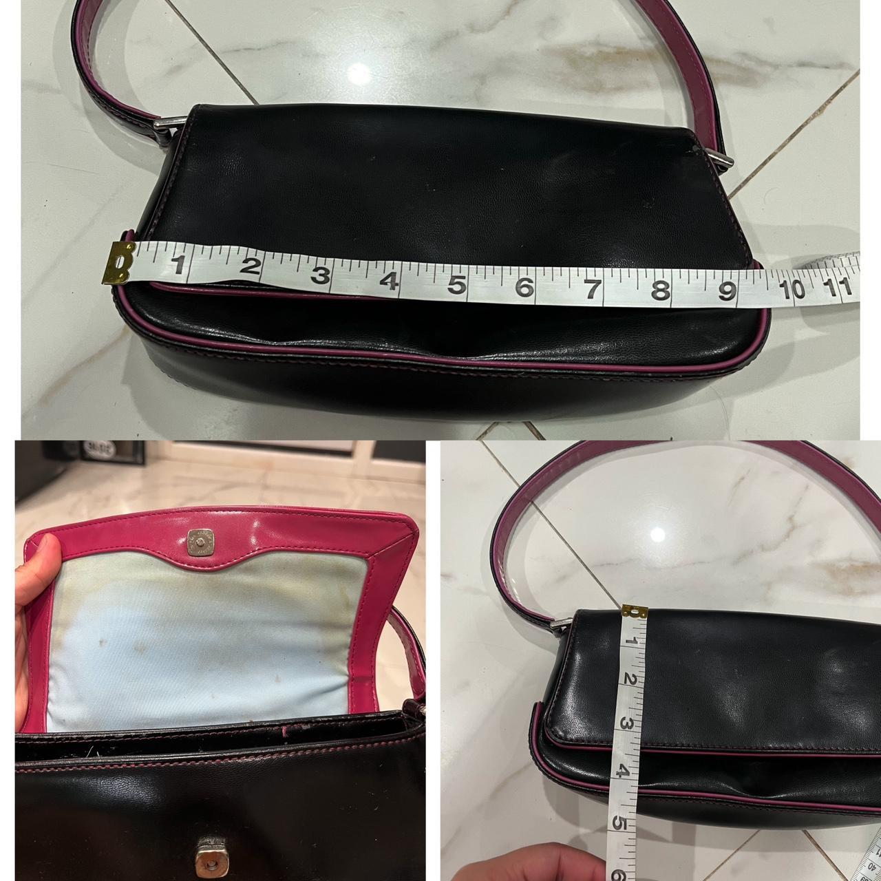 Black and pink Liz Claiborne M bag cute y2k purse - Depop