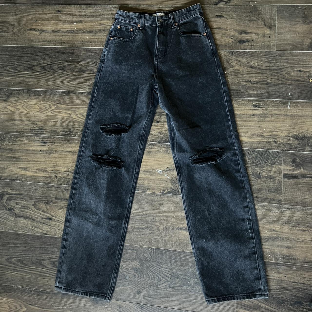 Motel Rocks black baggy jeans. high rise style. True... Depop