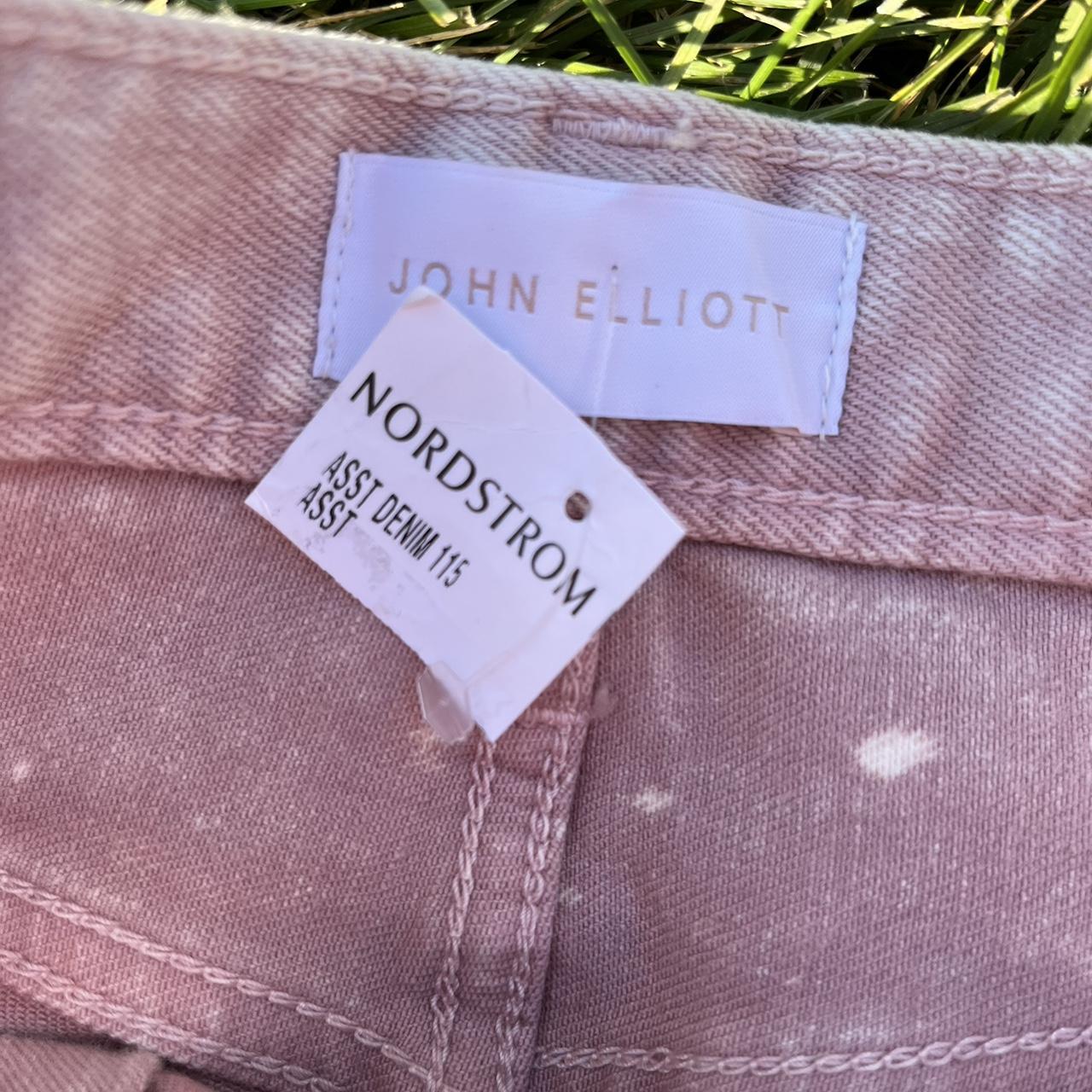John Elliott Women's Pink and Cream Jeans (3)