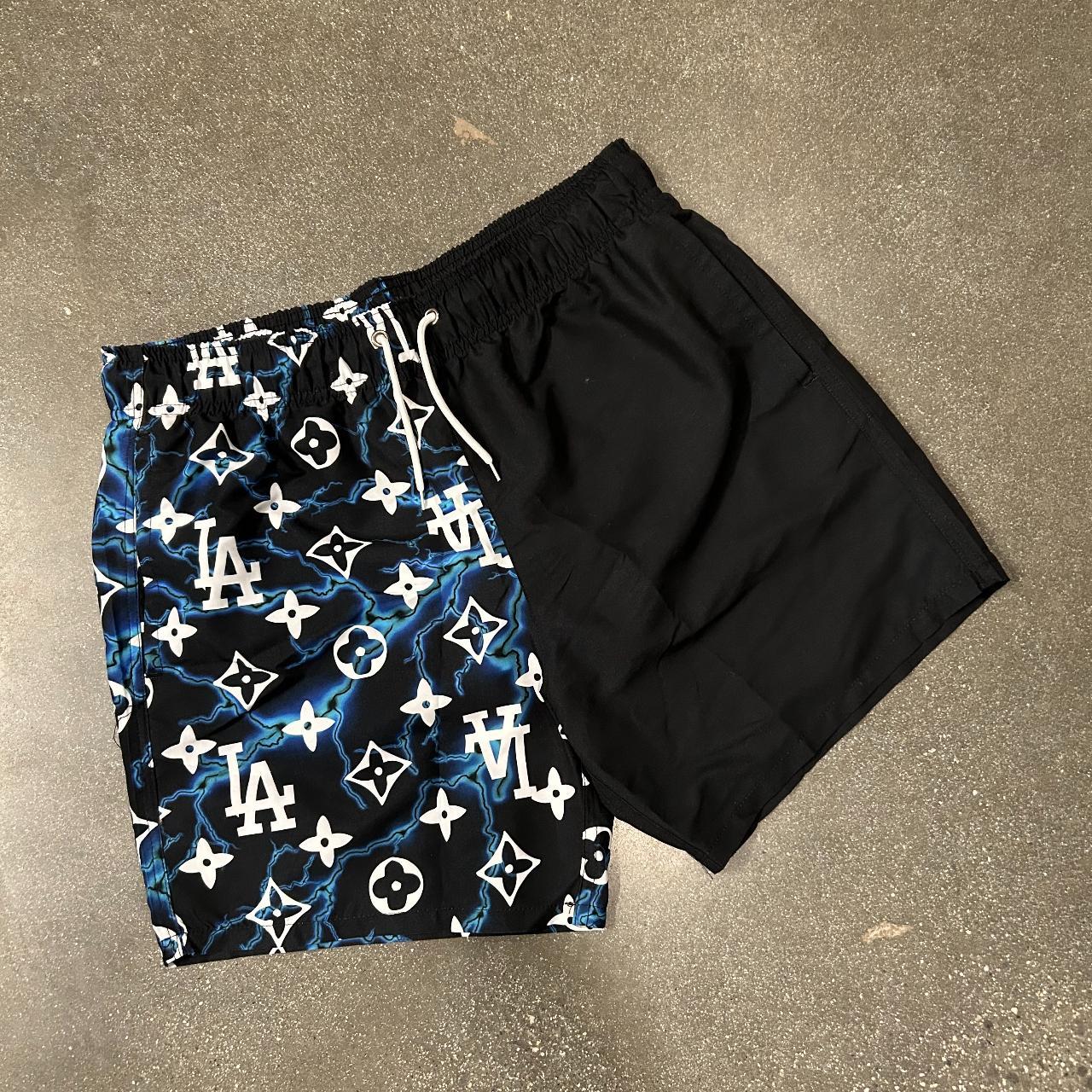 New Medium Louis Vuitton swim shorts black - Depop