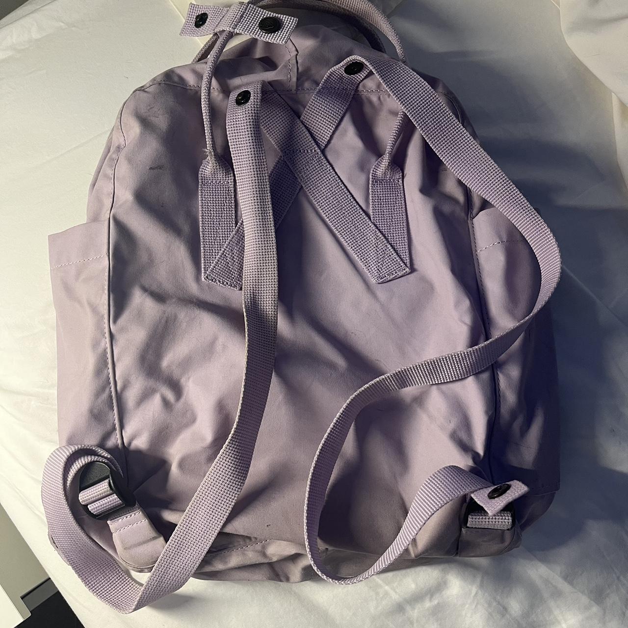 classic fjallraven kanken backpack in lavender. Depop