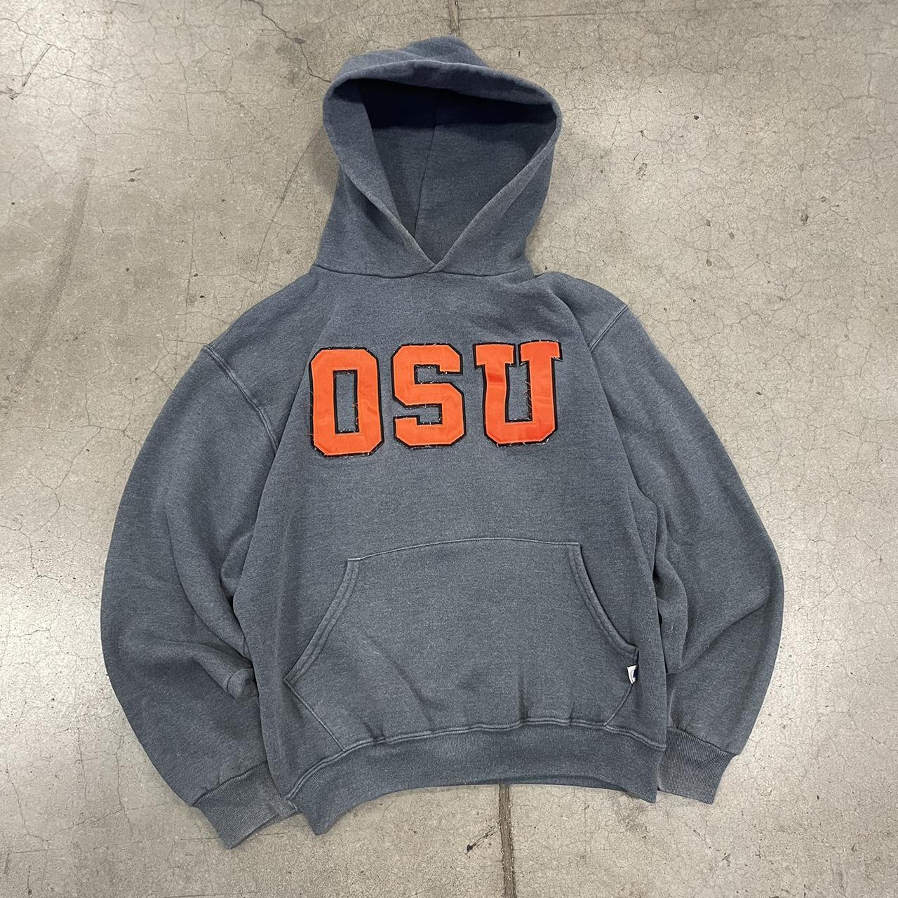 VINTAGE TEAL OSU RUSSELL ATHLETIC ESSENTIAL HOODIE... Depop