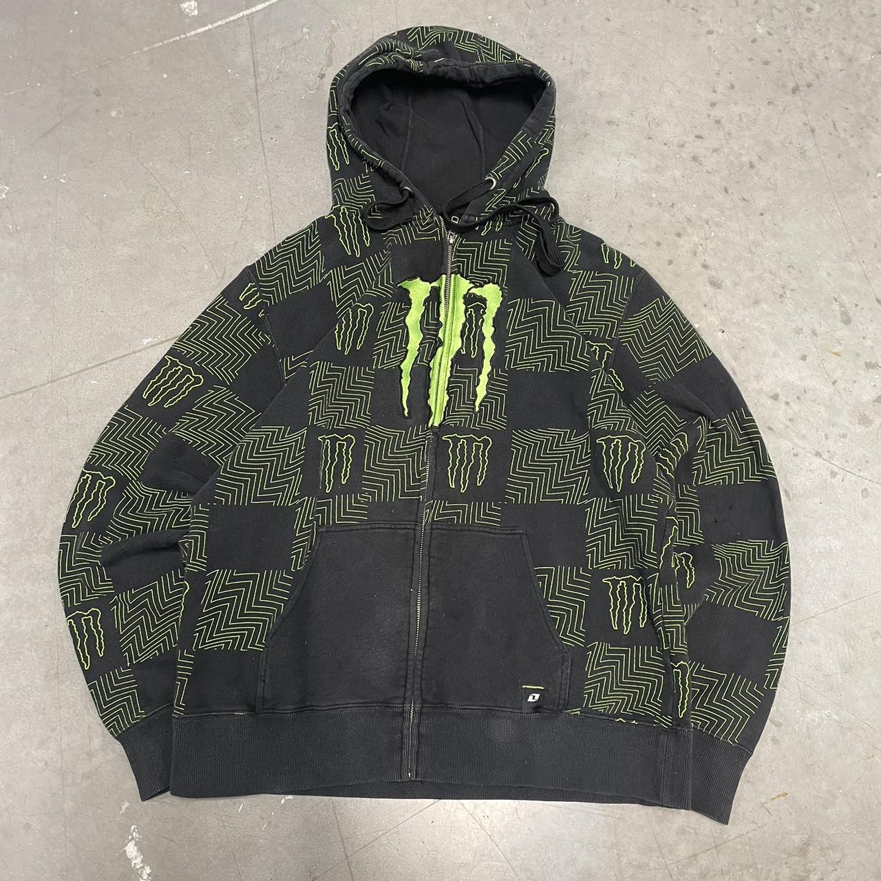 Men's printed best sale monster energy hoodie