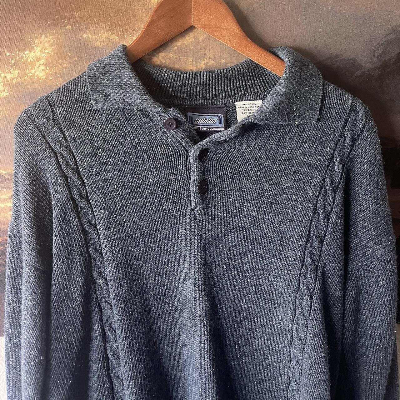 men’s vintage Gotcha surf polo sweater size medium... - Depop