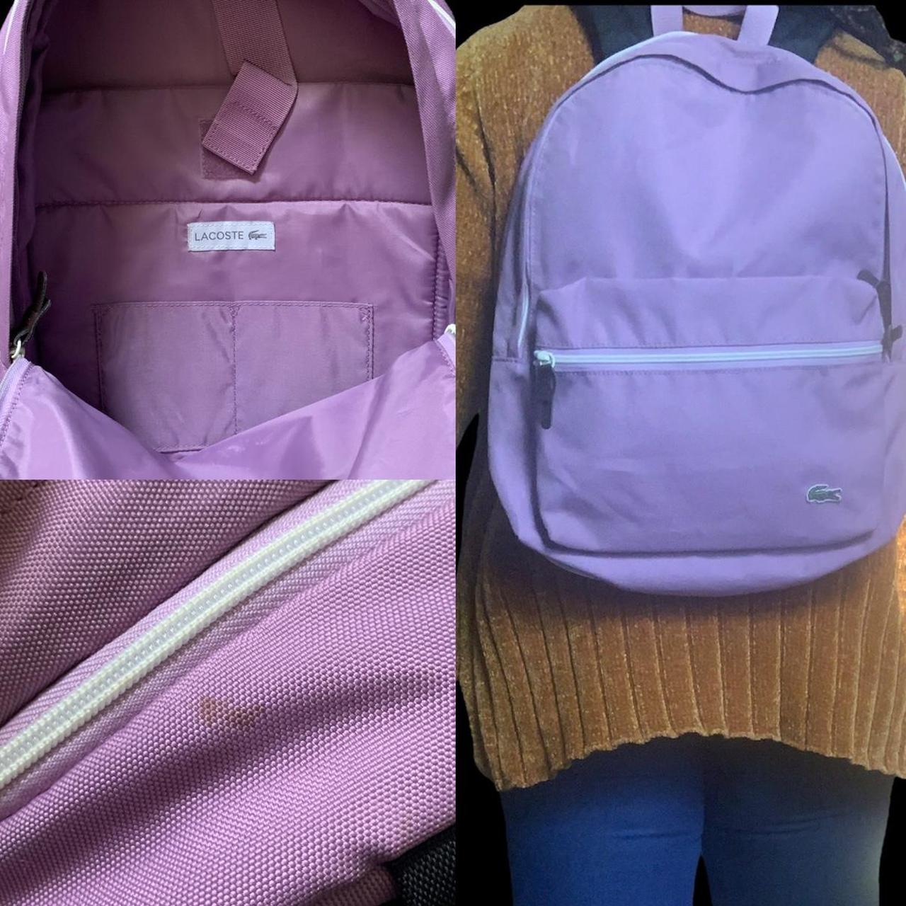 Lacoste pink outlet backpack