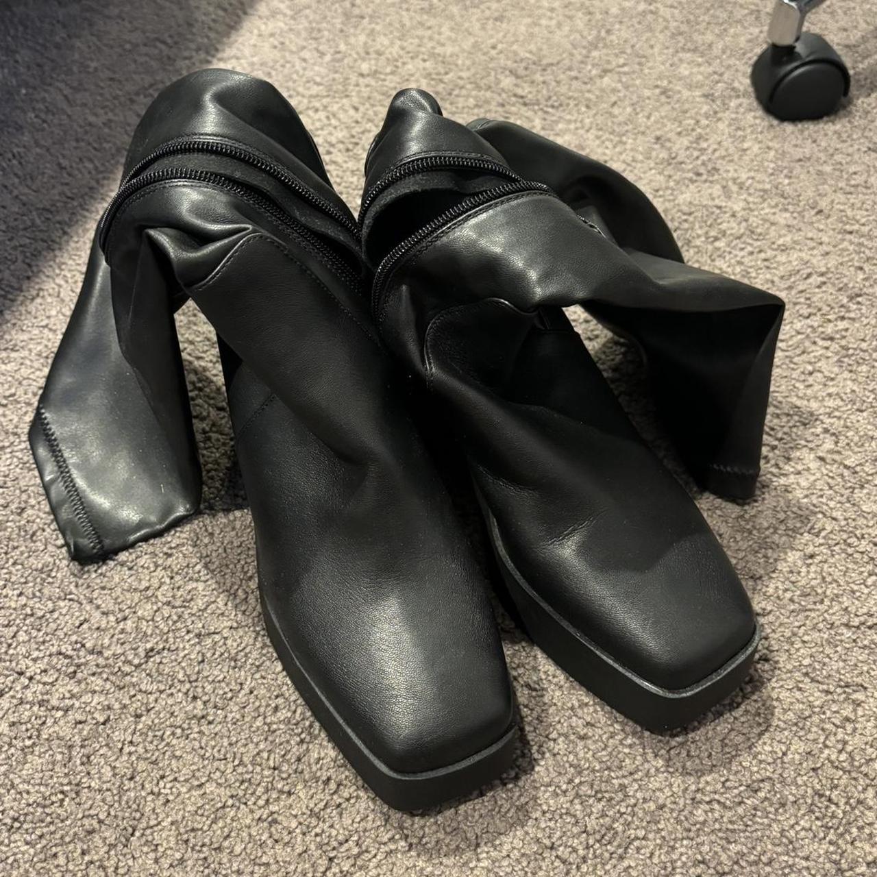 Black knee high boots Glassons Brand new never... Depop