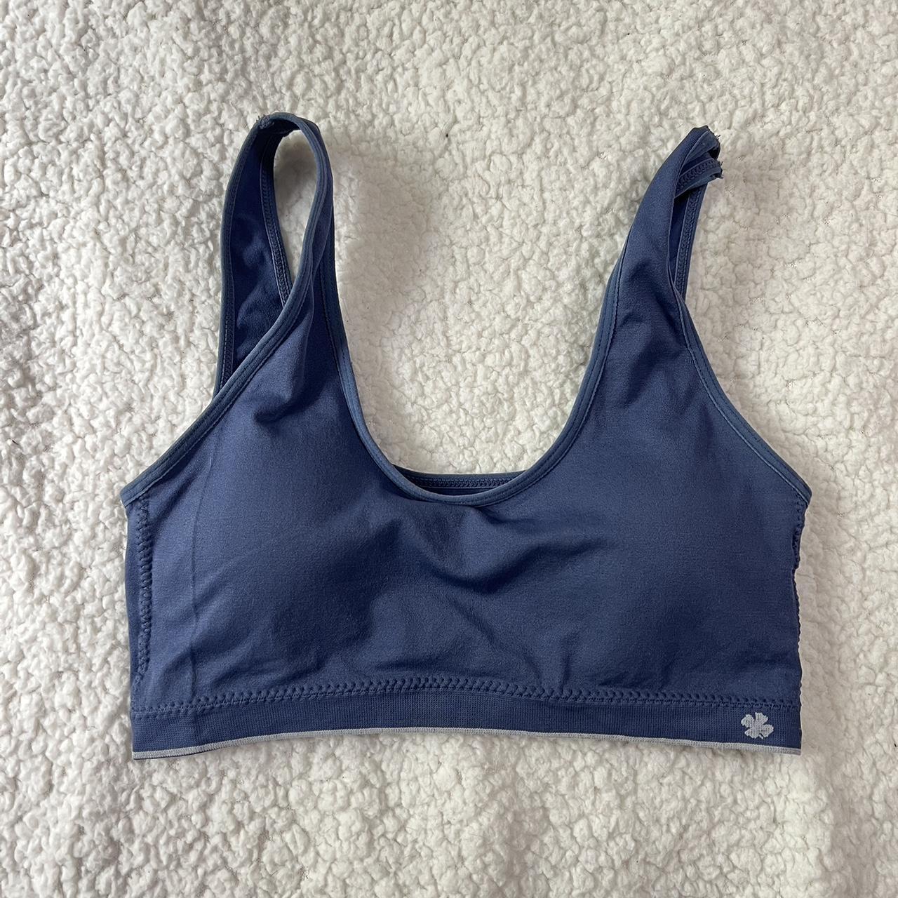 Lucky brand teal sports bra / bralette with blue and - Depop