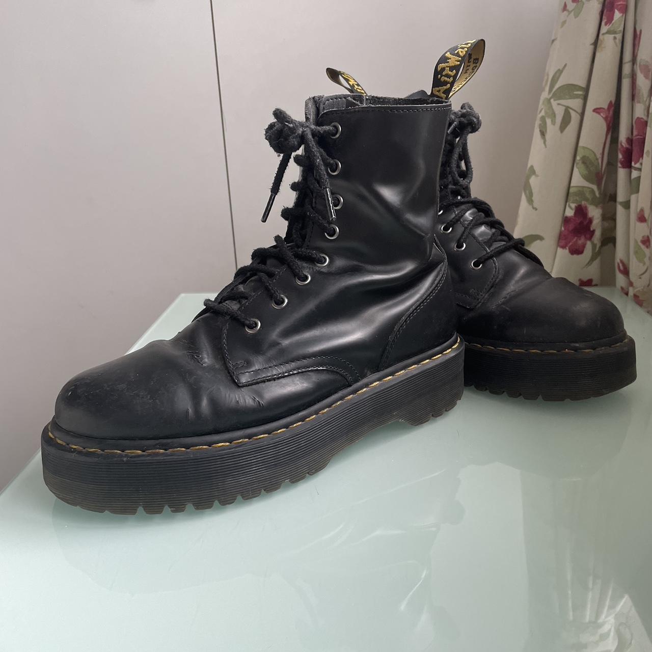 Size 9.5 platform doc martens. Comes with zip on the. Depop