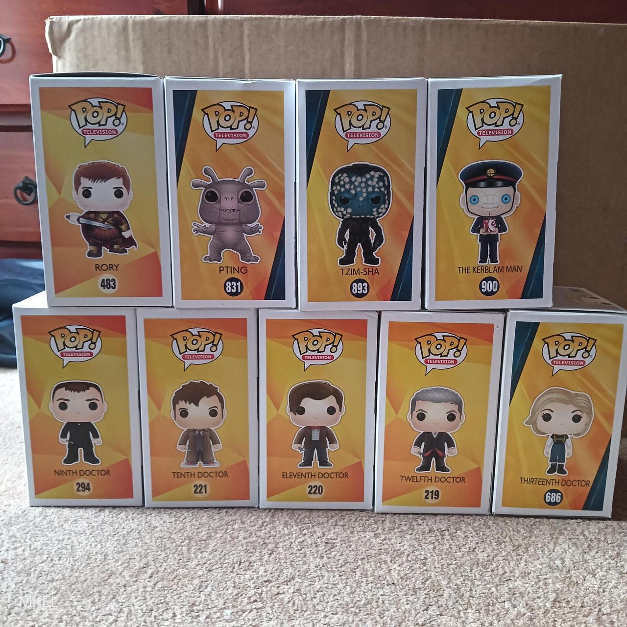 Doctor who Funko pops 9th-$60, 10th-$50, 11th-40,... - Depop