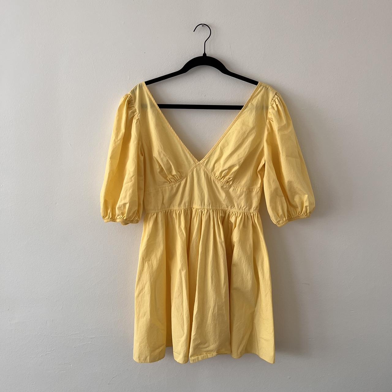 Miss Selfridge Women's Yellow Dress | Depop