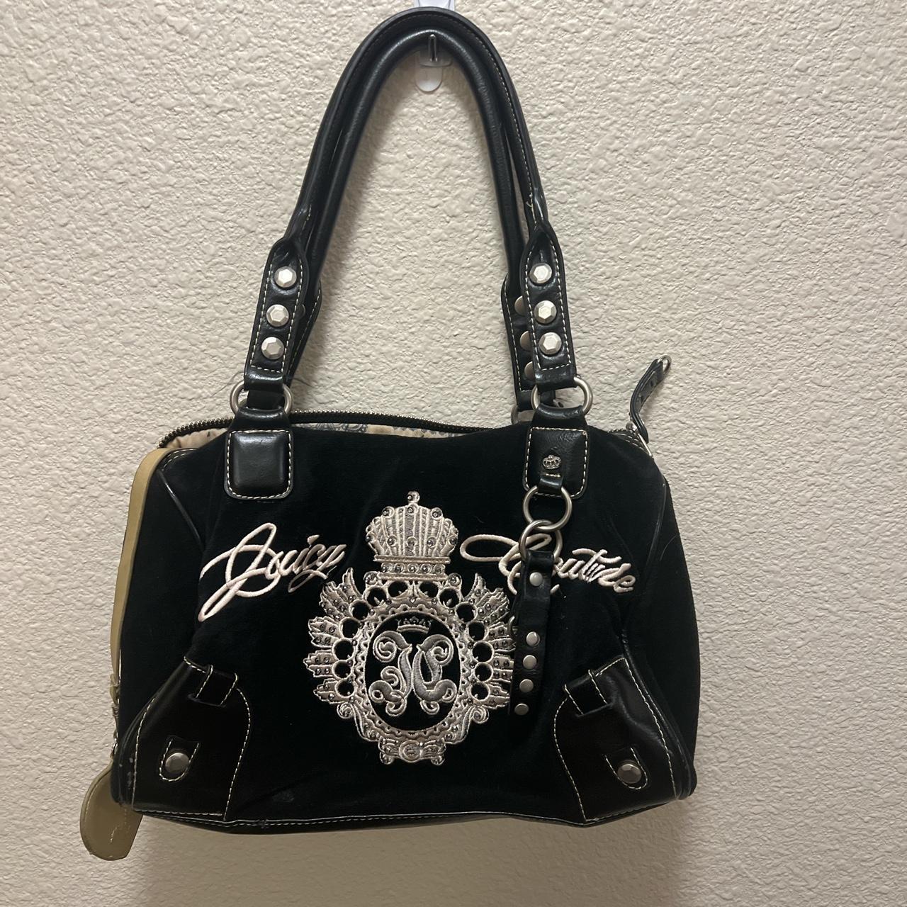 Vintage juicy couture shoulder bag! beautiful black... Depop