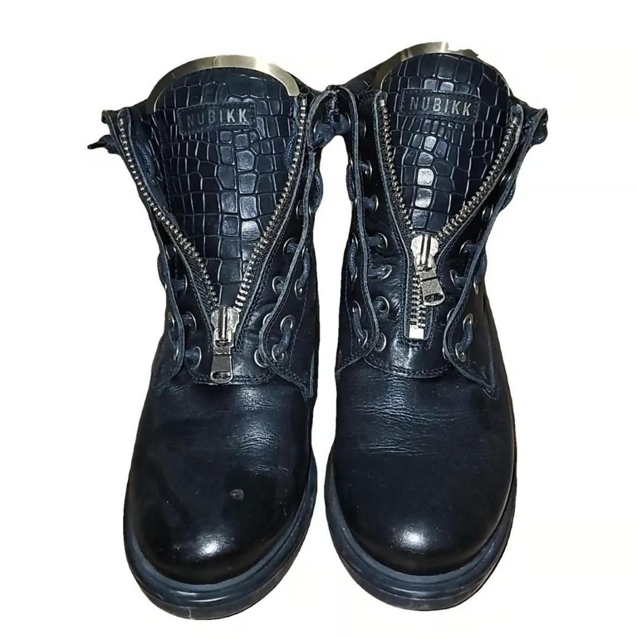 Nubikk Leather biker boots. Size UK 6. nubikk. Depop
