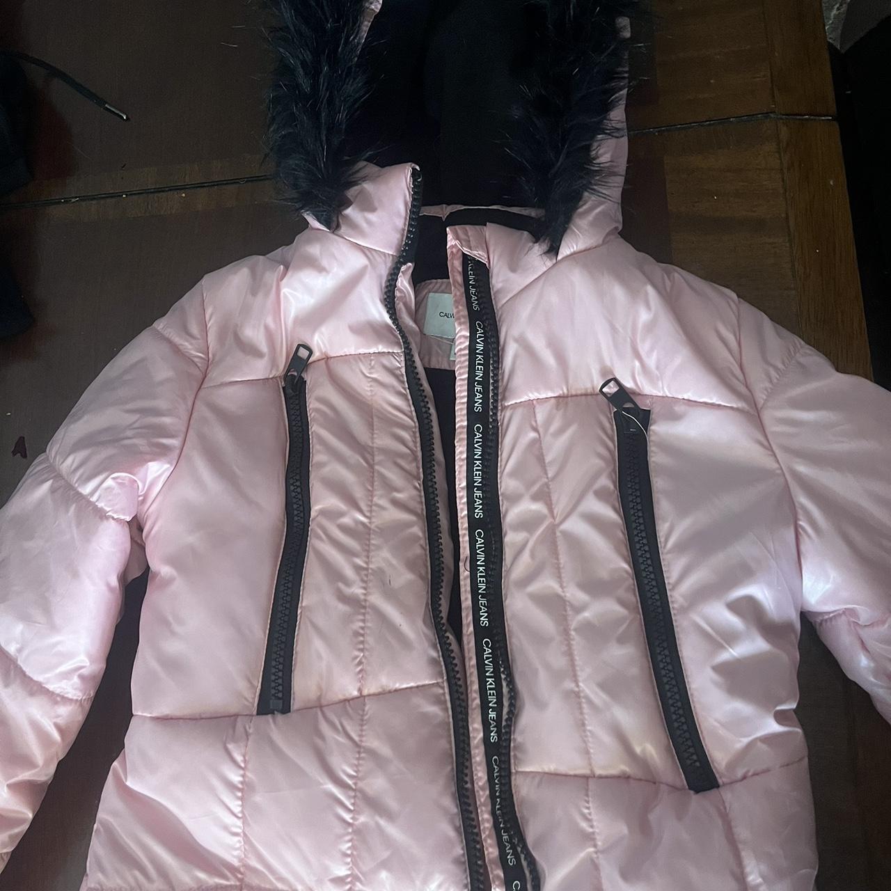 Calvin klein pink hot sale winter coat