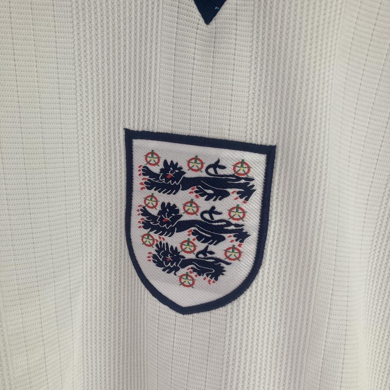 Replica England Euro 96’ football shirt . Only ever... - Depop