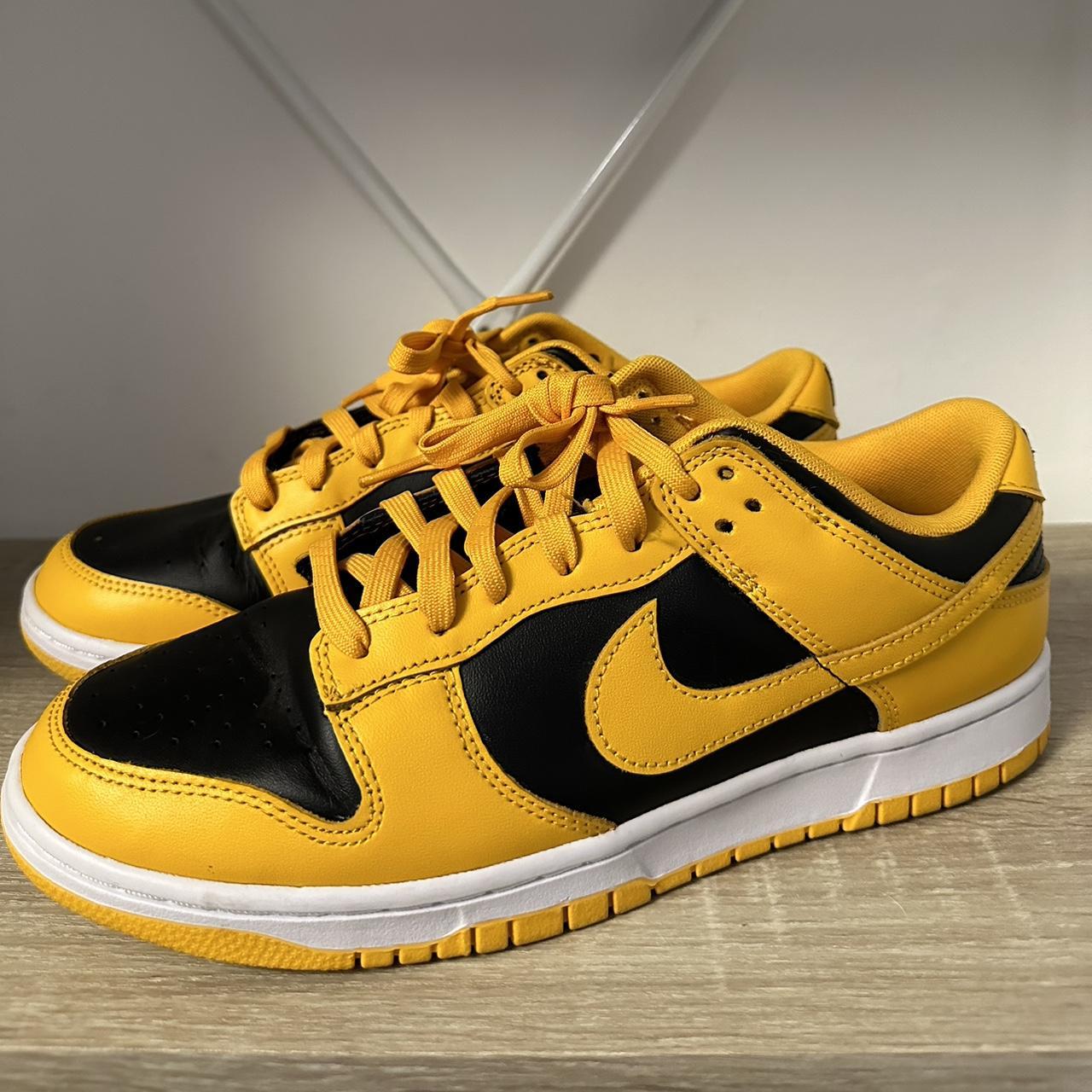 Nike Yellow & Black Dunks - Depop