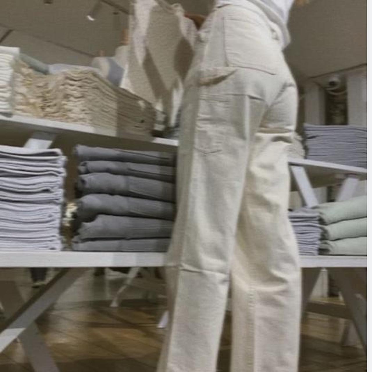 brandy melville tammy cream cargo pants message me... Depop