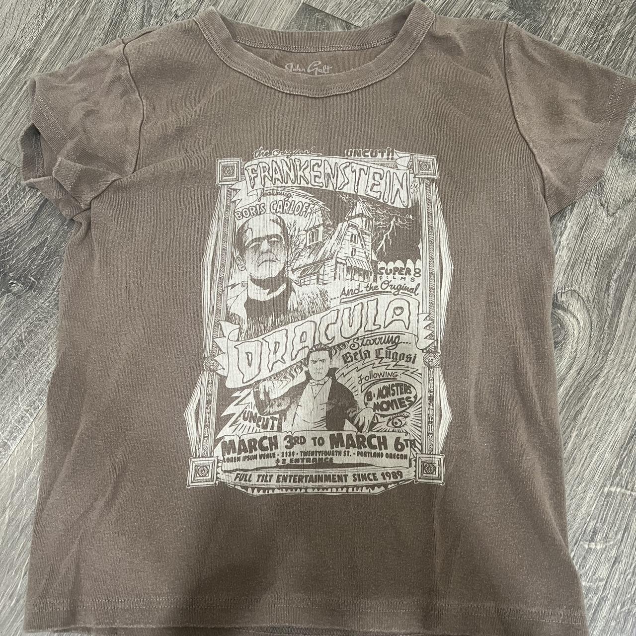 brown brandy meville frankenstein shirt no flaws,... Depop