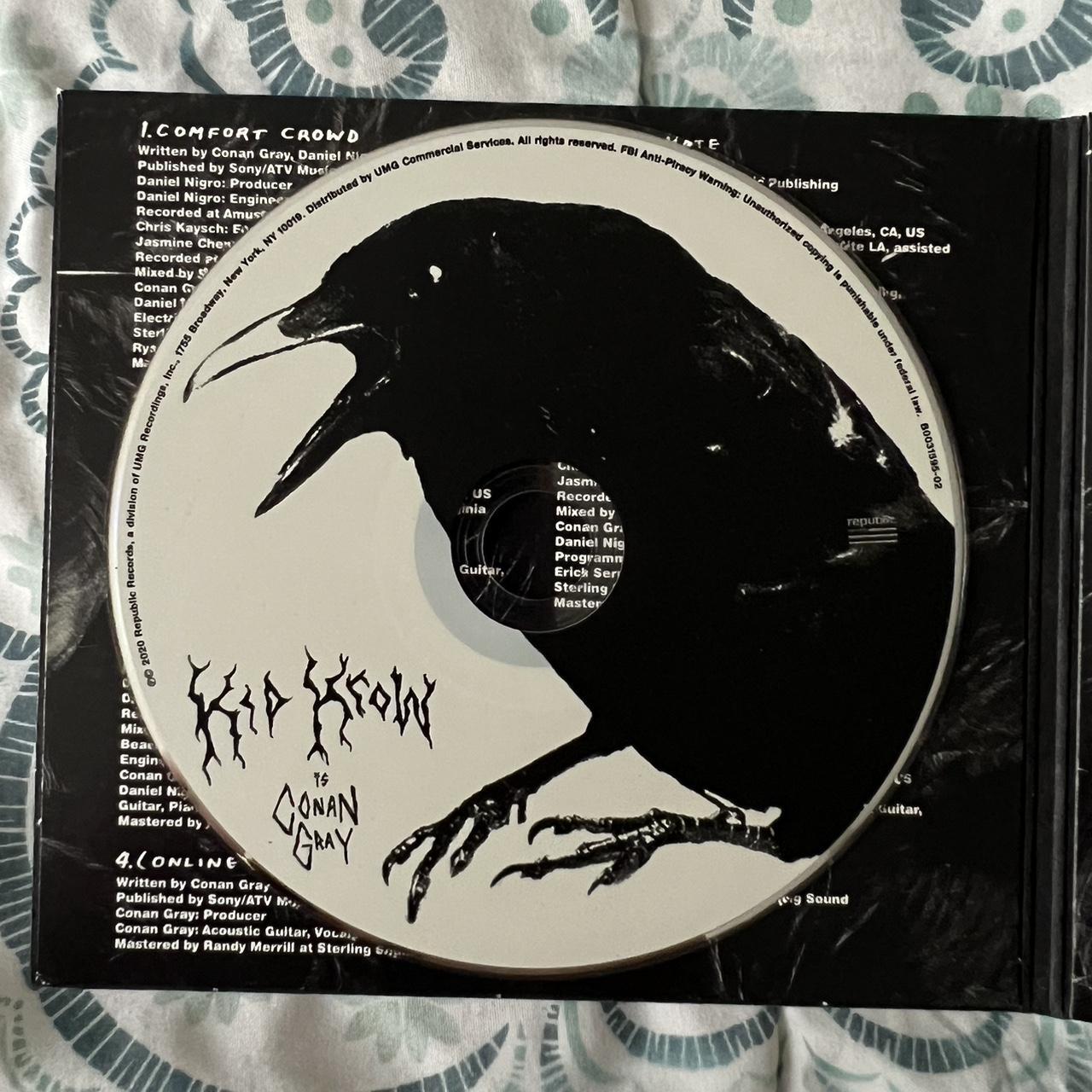 conan gray kid krow signed cd -never played, opened... - Depop