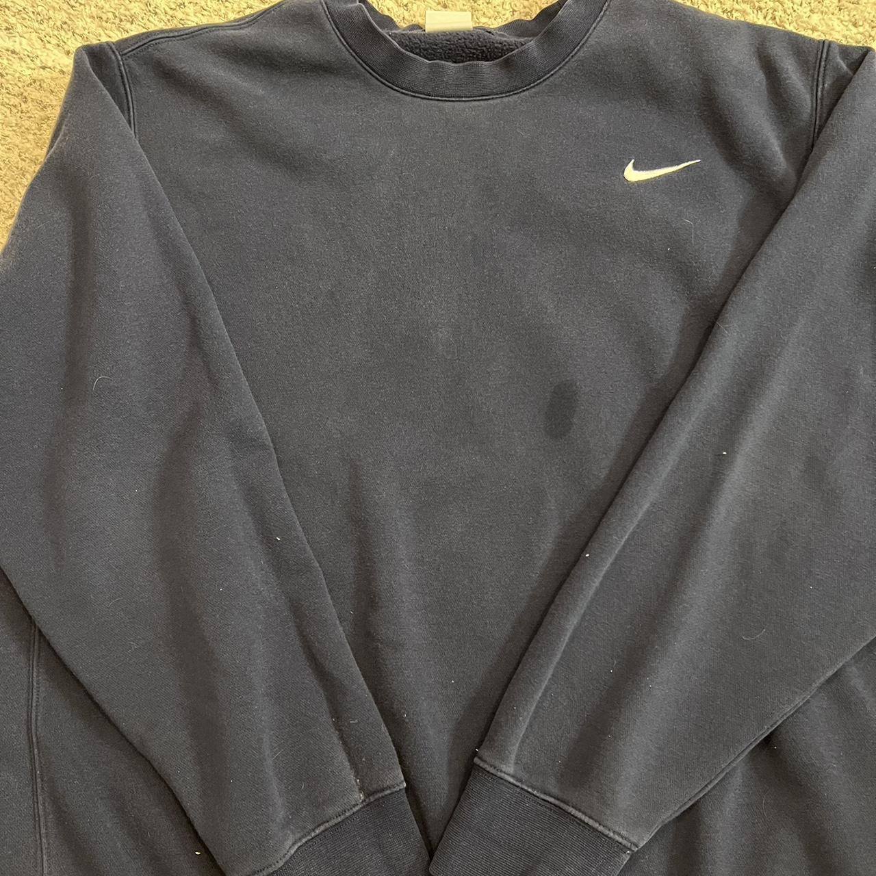 mens blue nike crewneck