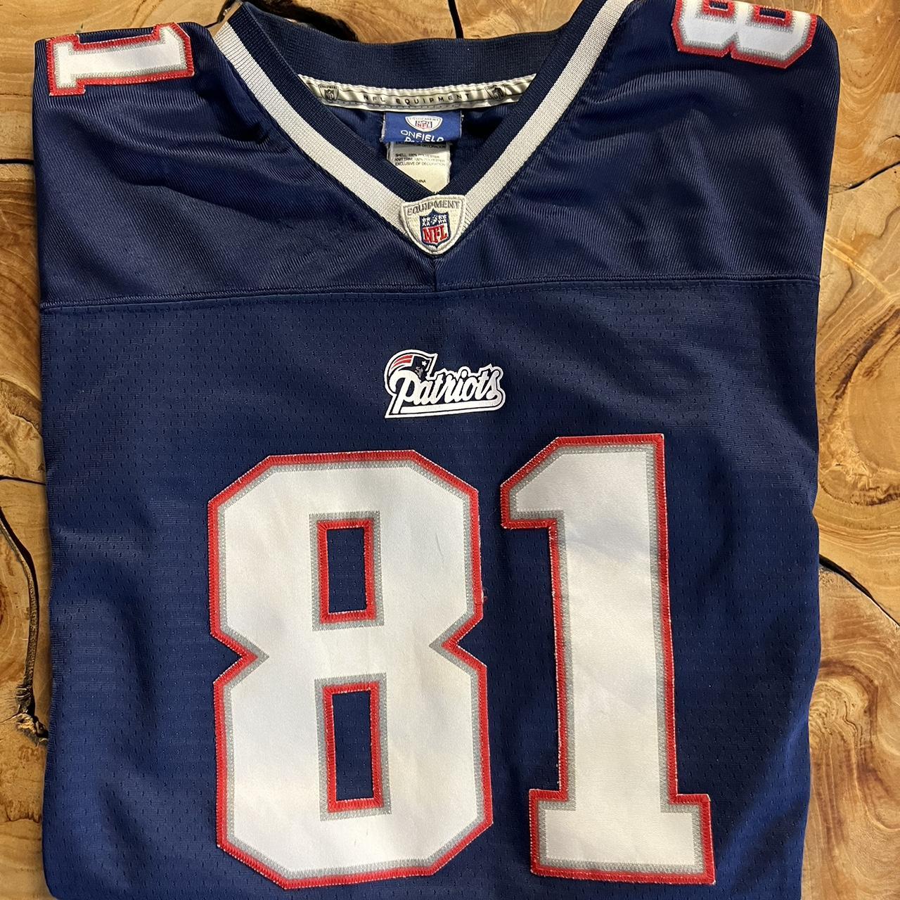 Mens Reebok NFL American Football Jersey New England - Depop