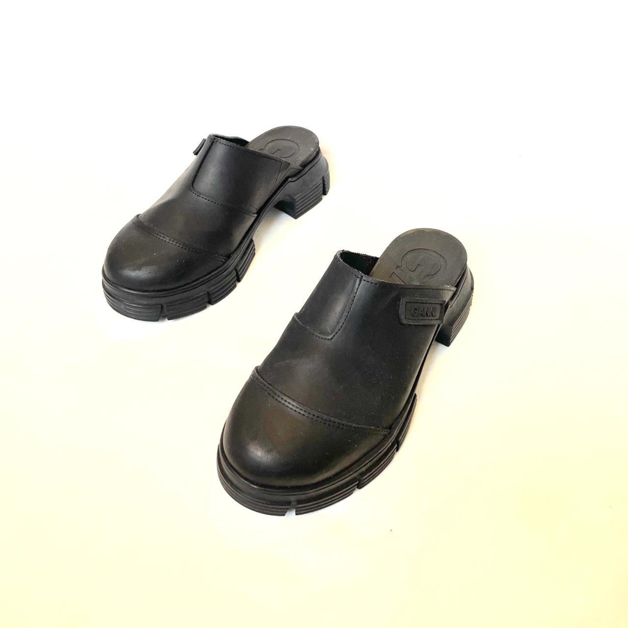 GANNI CHUNKY BLACK RUBBER CLOGS UK 36 US Women's... Depop