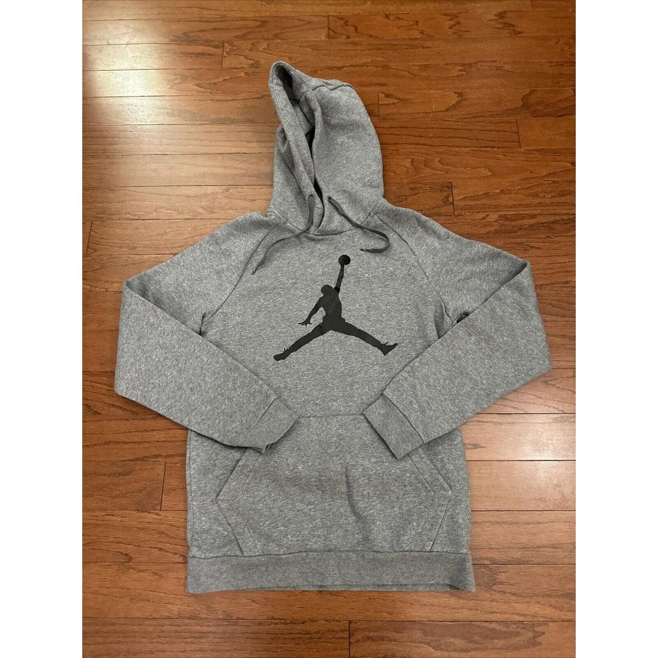 Air Jordan Big Logo Hoodie Grey Size purchases Large