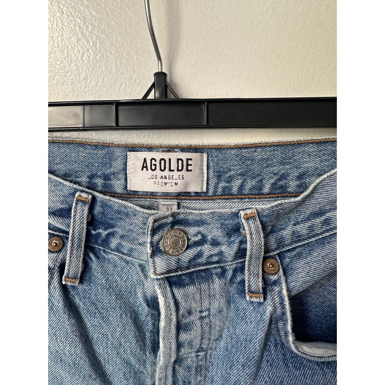 AGOLDE Riley High Rise Straight Cropped Jeans Easy Depop