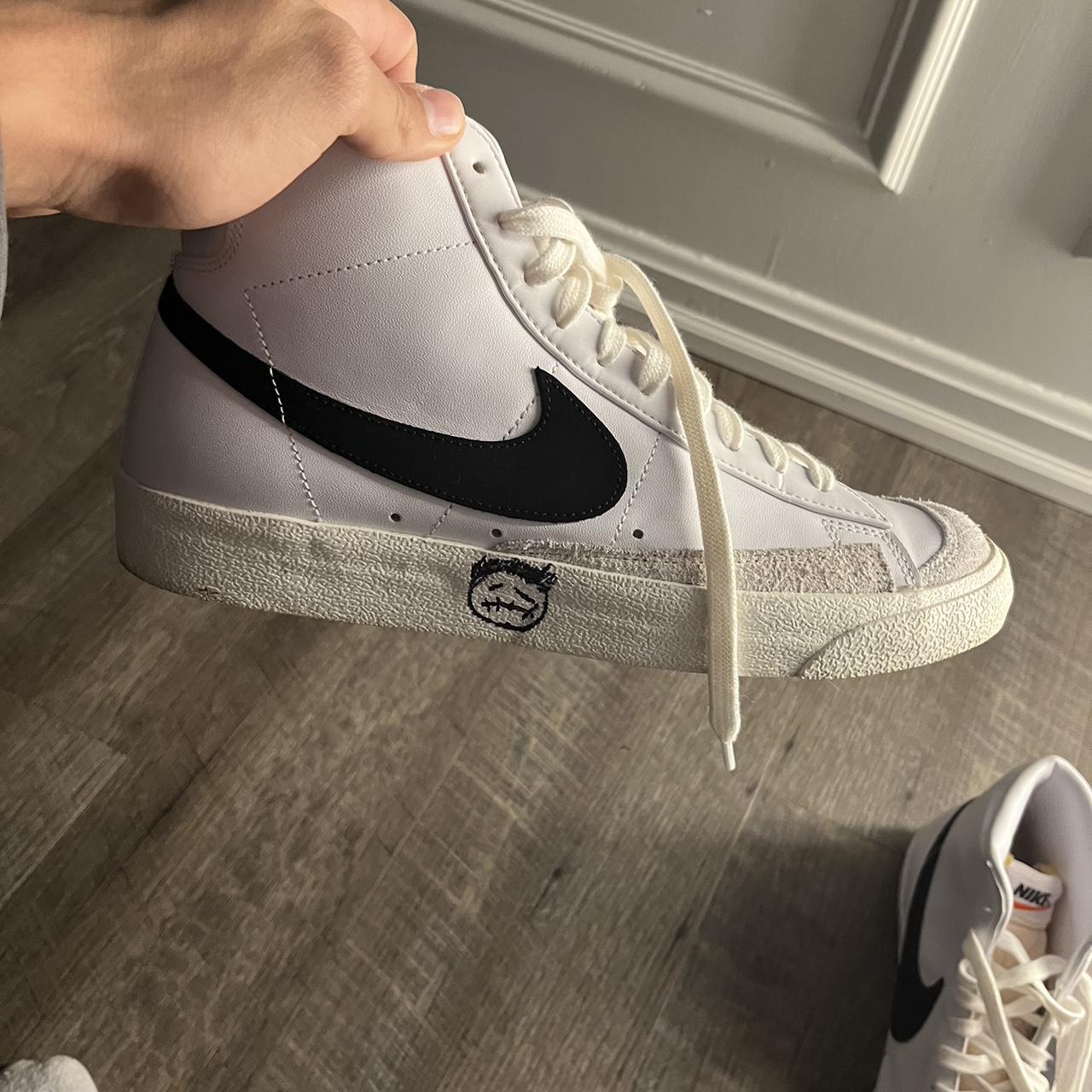 wear away blue nike blazers