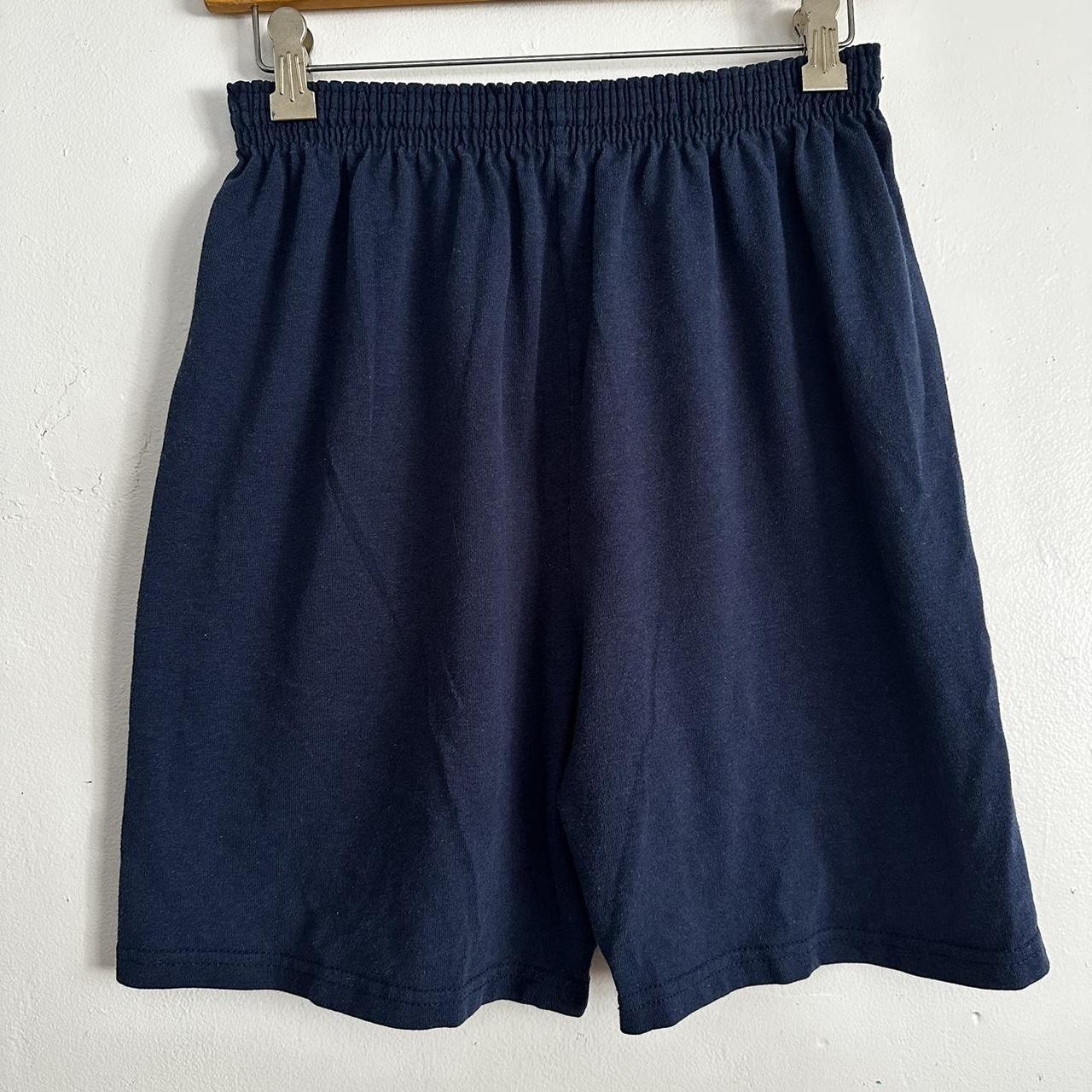 Soffe Men's Navy and Blue Shorts | Depop