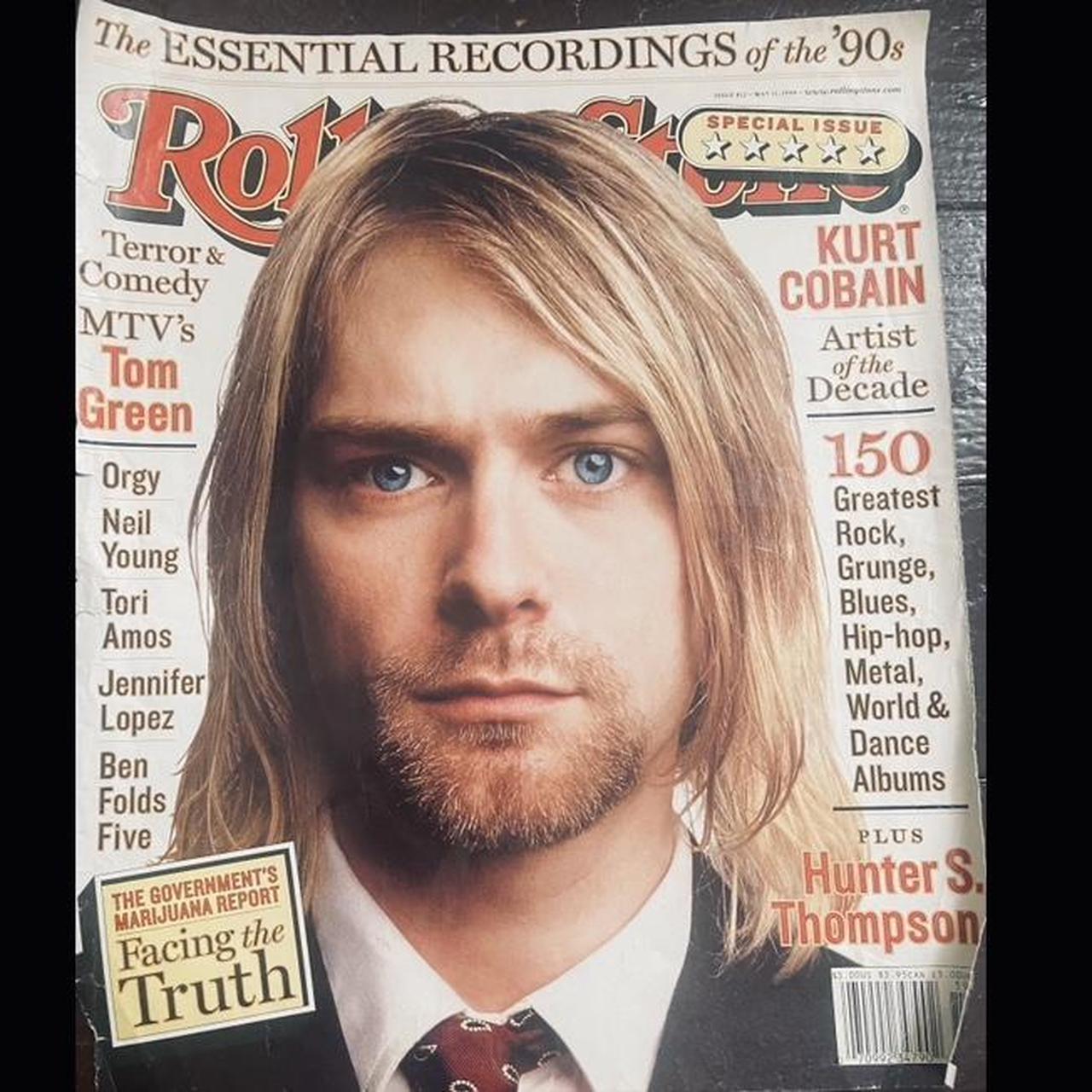 ICONIC ROLLING STONE KURT COBAIN COVER ~... - Depop