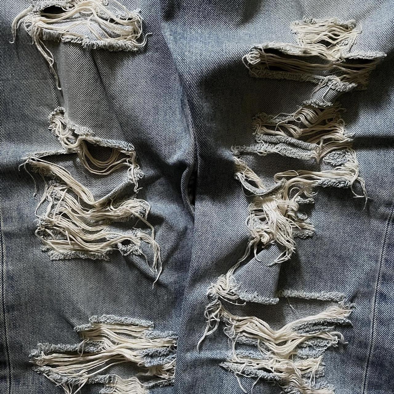 Junya Watanabe AW04 'Crash' Distressed Jeans A... - Depop