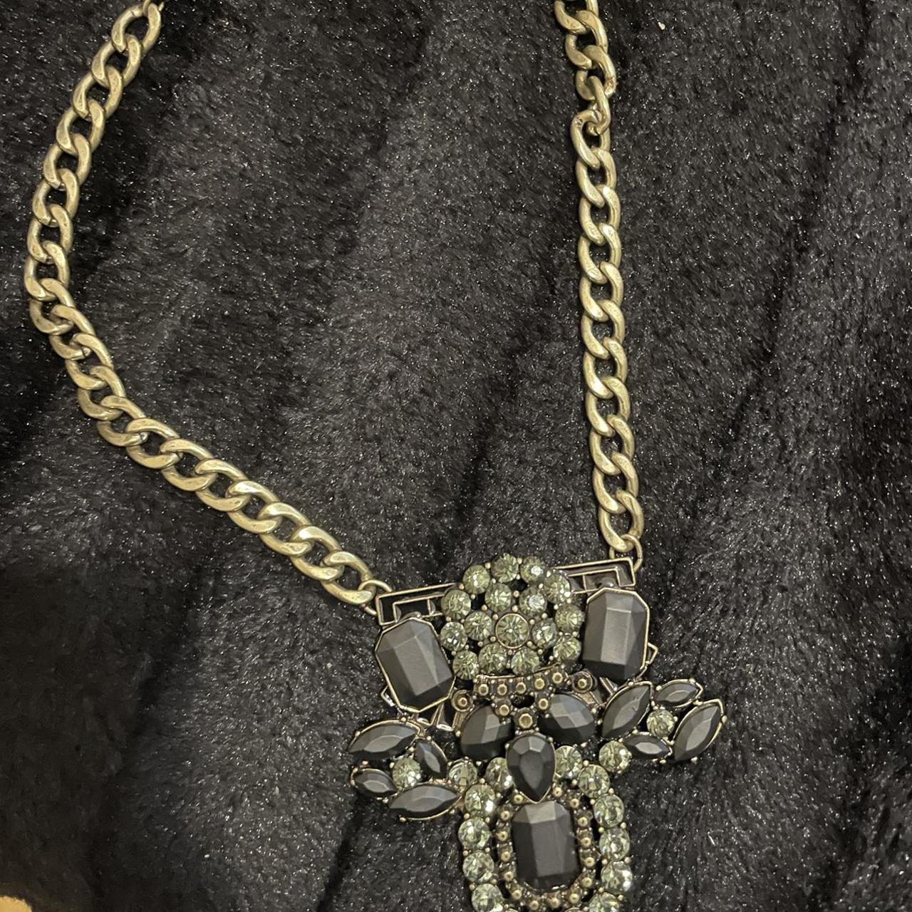 Reworked Chanel Necklace *SOLD OUT OF BLACK AND - Depop