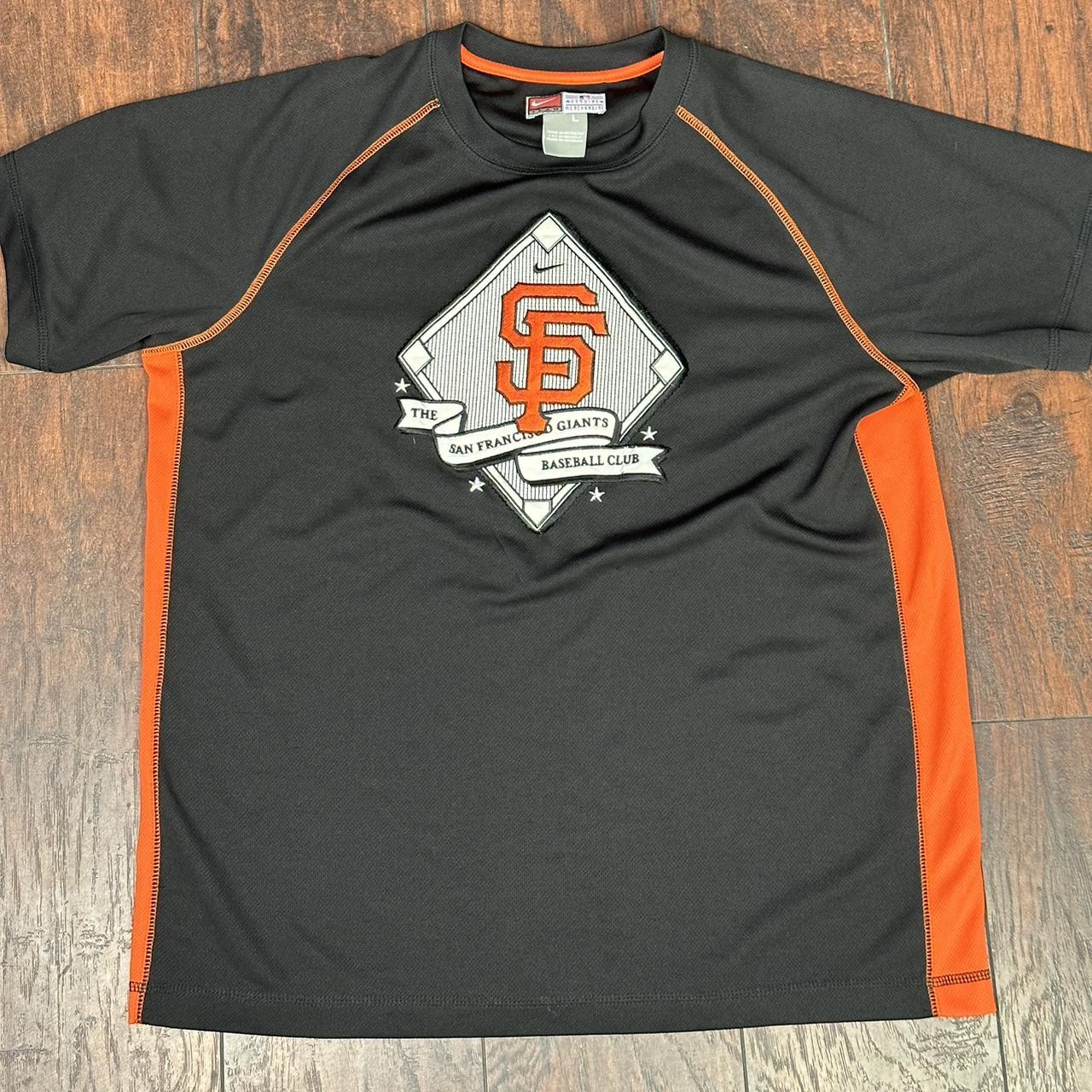 Vintage Y2K Nike Center Swoosh San Francisco Giants MLB SF t-shirt Orange  Black