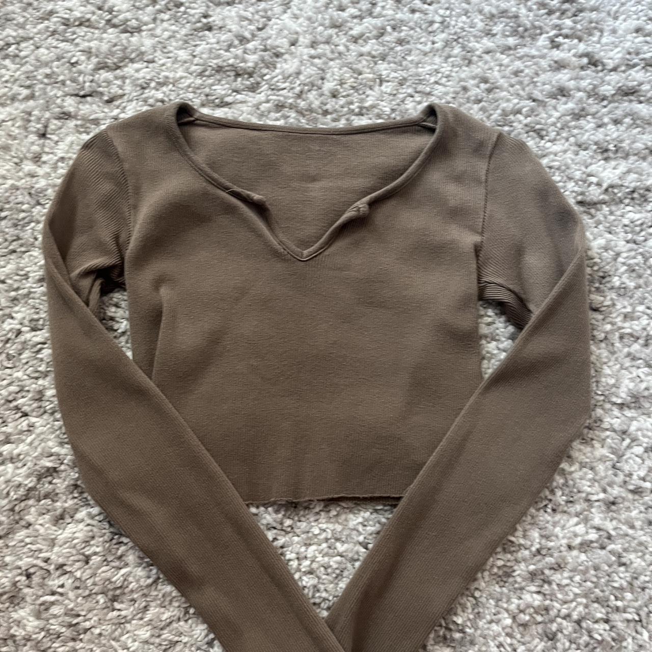 brandy brown long sleeve just want to get rid of ,... Depop