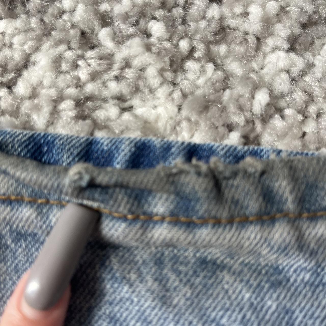 brandy low rise flare jeans little ripping on the... Depop