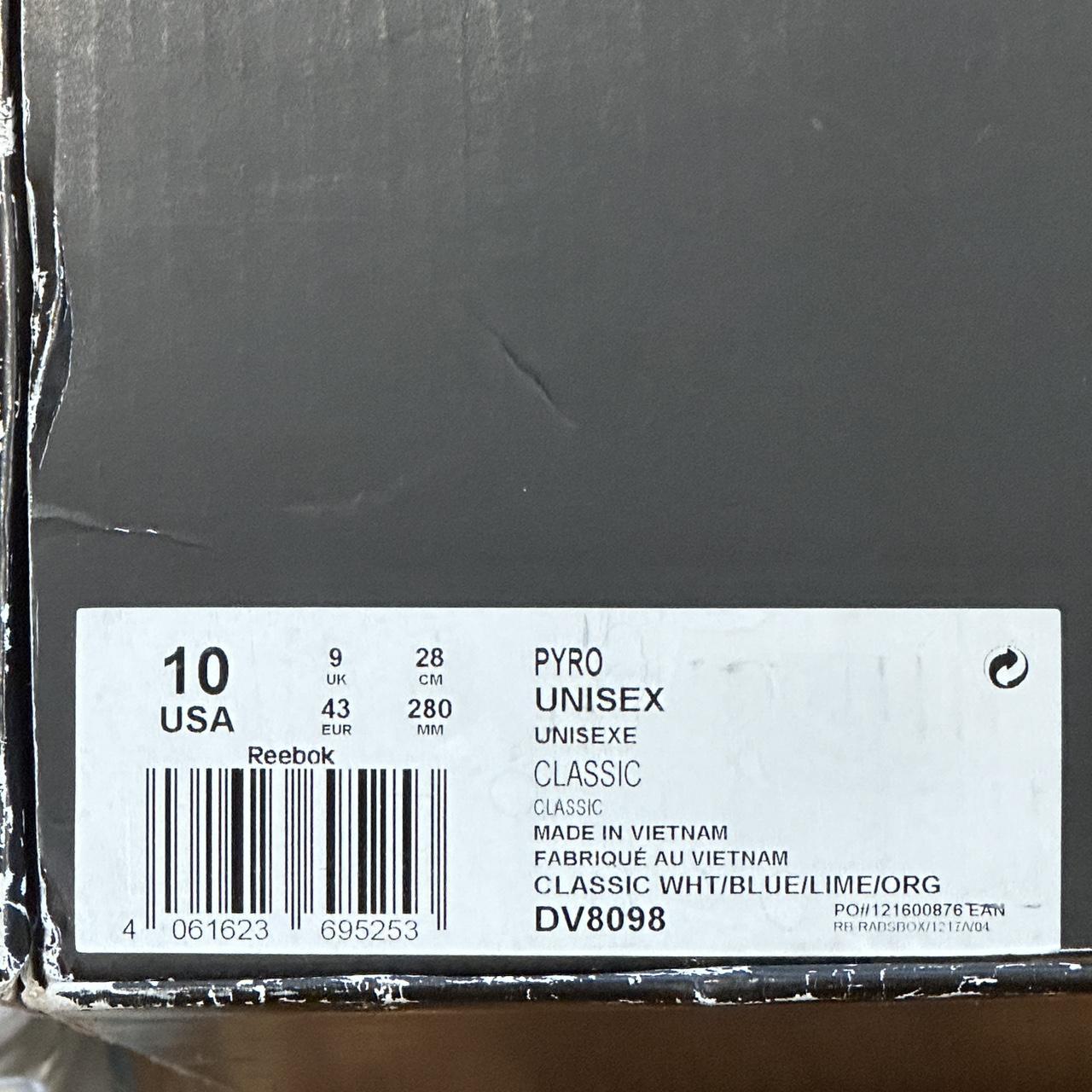 Rare Rebok x Adsum trainers with original box size