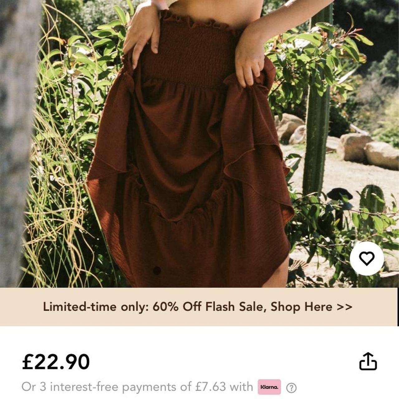 Brown CIDER Elastic Dress/Skirt dress Size XS... Depop