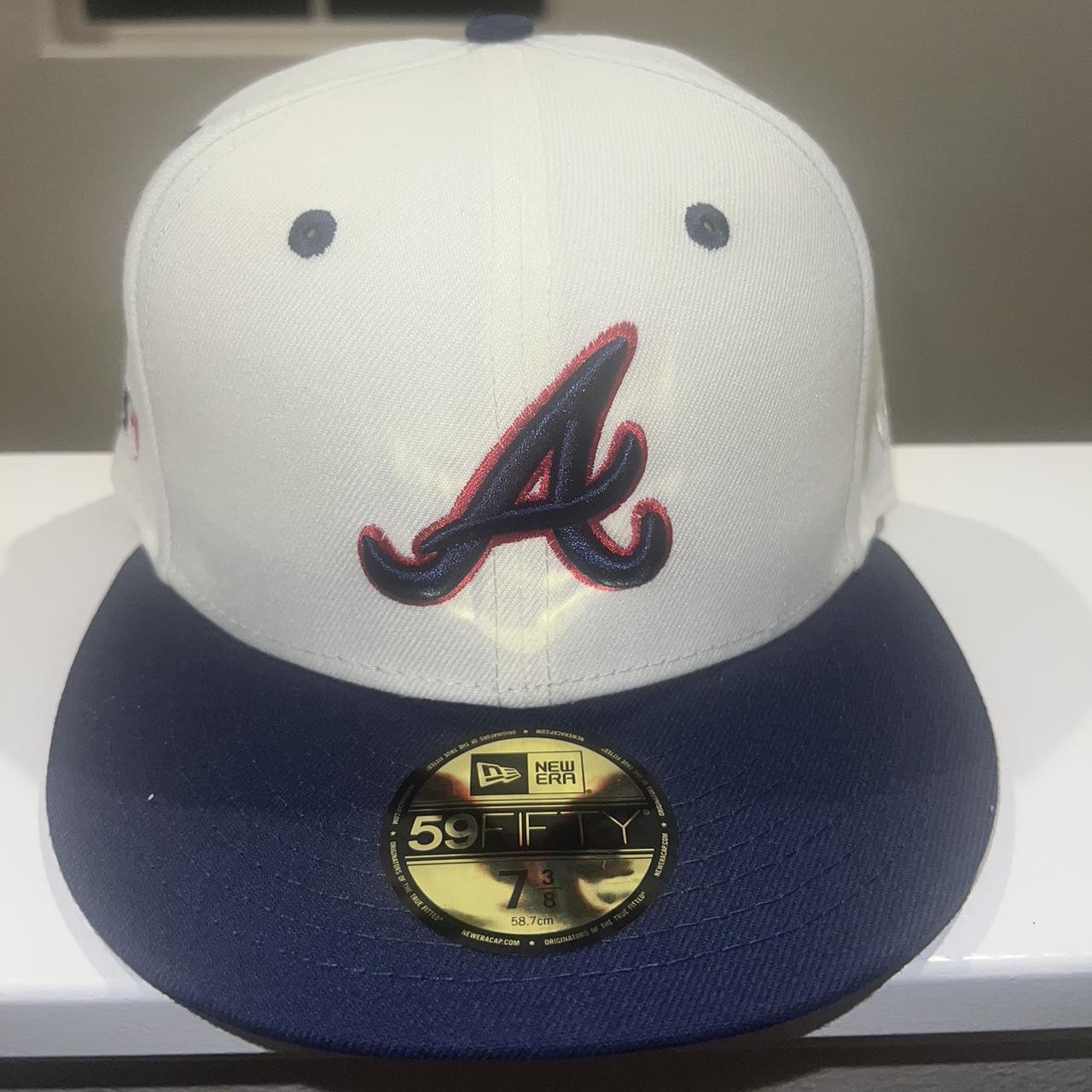 Men Pink and white atlanta braves hat outfit｜TikTok Search