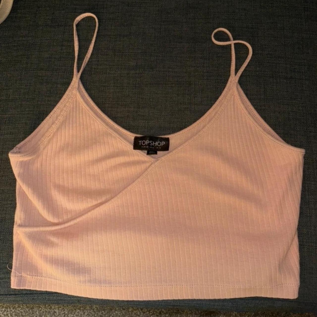 crop top in baby pink/ rose. UK size 10. Depop