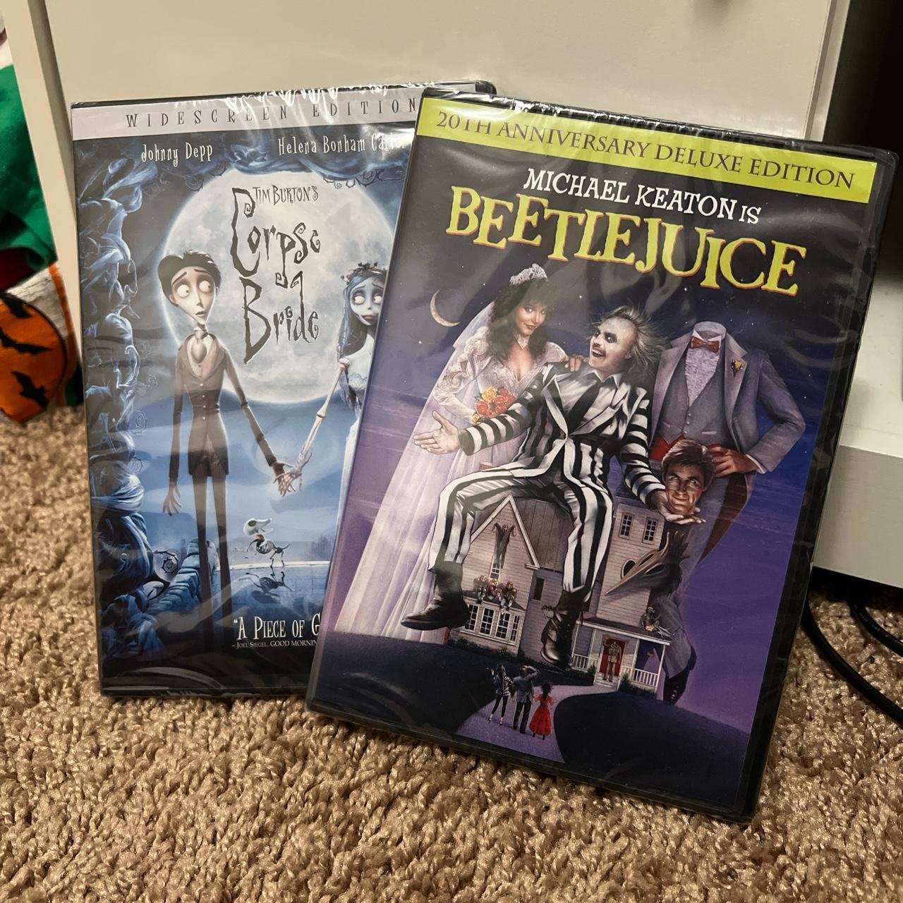 Beetle Juice and Corpse Bride DVD’s. They’re in... - Depop