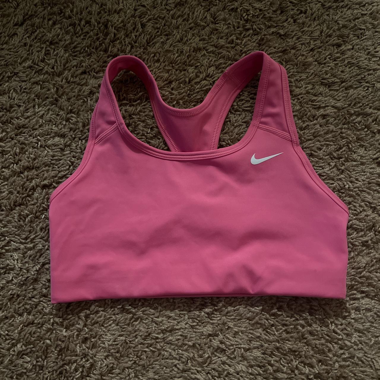 Nike pink sports bra. It’s in perfect condition and... - Depop